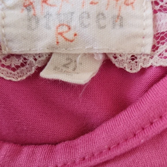 Charming Pink Butterfly Matching Pant Set for Toddlers 2T - Picture 8 of 17